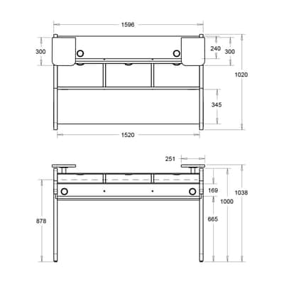 studio desk Virtuoso 2018 - Black and White image 6