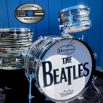 Heinzman Beatstarr Custom Tribute Drum Set Beatstarr 2025 - Black Oyster Creme image 1
