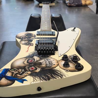 ESP The Phoenix Firebird Custom Shop EX IRON MAIDEN ARTIST OWNED TOUR GUITAR Jackson lawsuit headstock! Gibson body! Floyd Rose! image 13