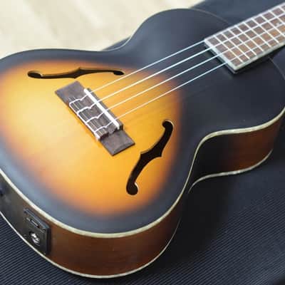 Kala Archtop Tobacco Burst Satin Tenor Ukulele image 3