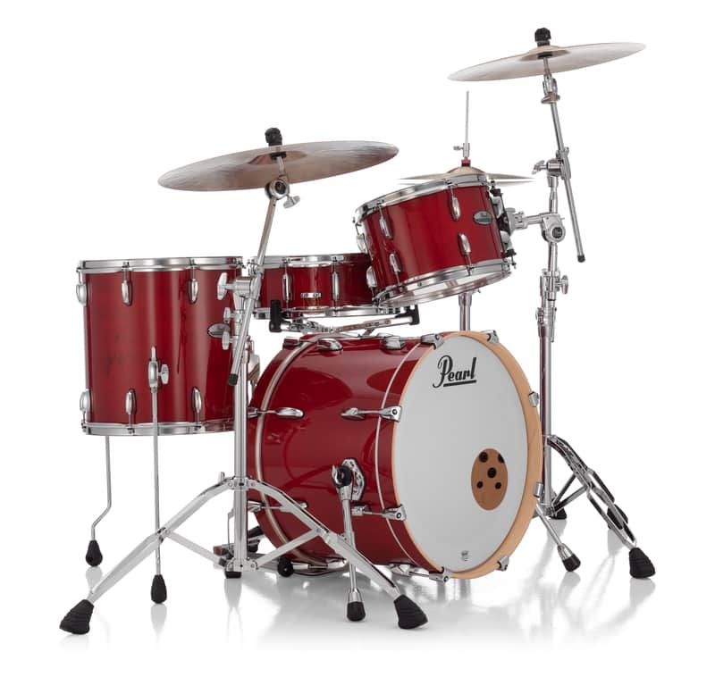 Pearl PMX Professional Maple Sequoia Red Lacquer Drums 20x14, 12x8, 14x14 Shell Pack | NEW | Authorized Dealer image 1