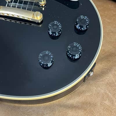 2015 Epiphone by Gibson Les Paul Custom Black Beauty Triple Pickup Electric guitar ebony VGC image 4