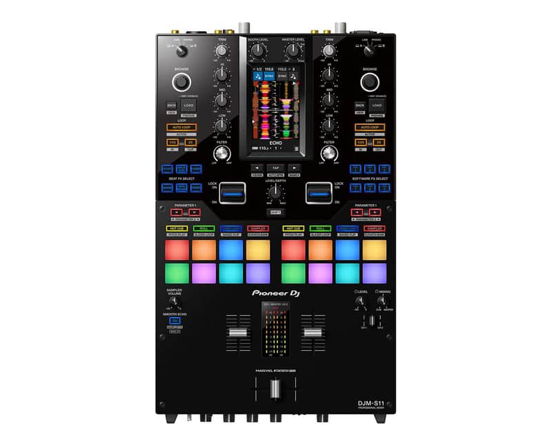 Pioneer DJ DJM-S11 Professional 2-Channel 4-Deck DJ Battle Mixer PROAUDIOSTAR image 1