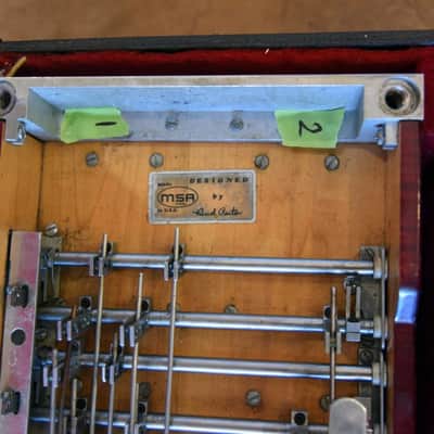 MSA Classic 55 Double Neck Pedal Steel Red image 6