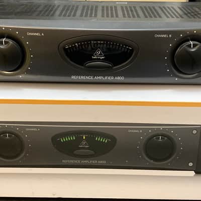 Behringer A800 2-Channel Reference Power Amplifier 2019 - Present - Black image 1