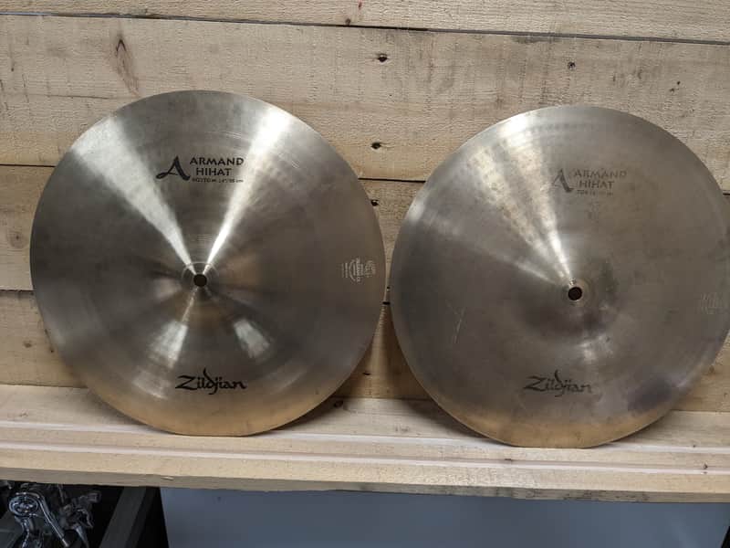 Zildjian 14" A Series Armand Hi-Hat Cymbals (Pair) 2007 - 2013 - Traditional image 1