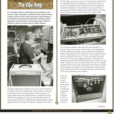JCA Circuits "Vibe" Custom Guitar Amplifier (Personally Owned July 2023 TQR Review Unit & Last JCA Circuits Amp Made) image 6