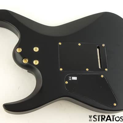 Charvel Angel Vivaldi DK24-7 HH Dinky LOADED BODY Gold Dimarzio Nova Satin Black image 2