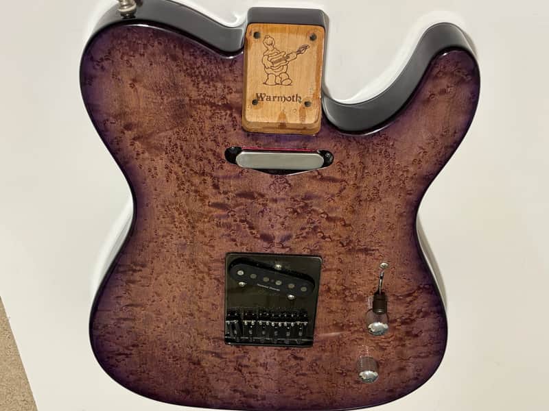 Warmoth Tele Chambered Body - Purple Burst Birdseye image 1