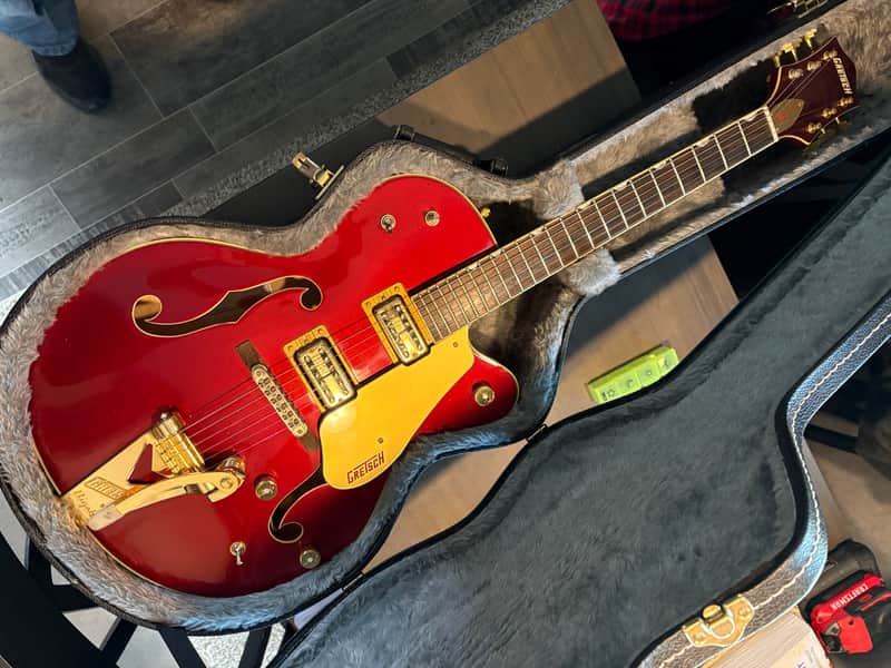 Gretsch 5420TG 50’s Limited Edition CANDY APPLE RED with Gold Hardware Quality USA Upgrades Including TV Jones pickups, wire harness w/ tone & standby switches Grover Imperials, high End Gretsch Bigsby etc. image 1