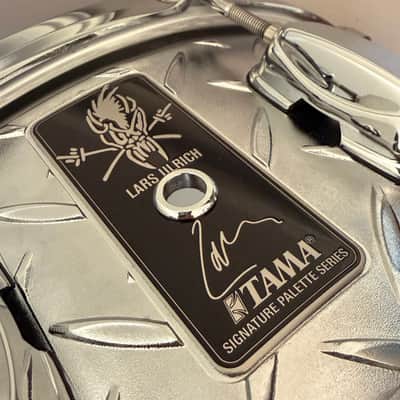 Tama LU1465 6.5x14" Lars Ulrich Signature Snare Drum - Diamond Plate Steel image 13