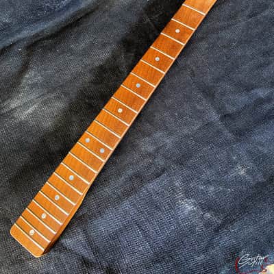 Guitar Mill T-Style Replacement Neck / 1 pc. Roasted Maple / MOP Dots / Classic C / Gloss / Med Relic (#GIN-3906) image 2