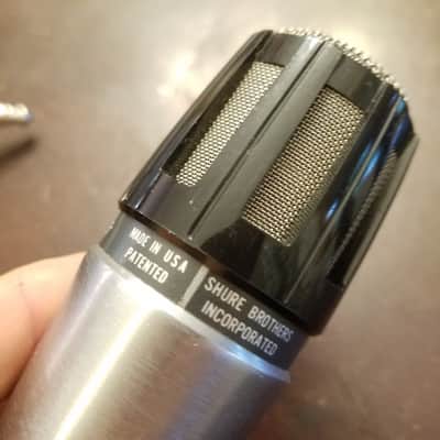 Shure Hi-Z Unidirectional Dynamic Mic 515SAC Unidyne B + Clip IOB spec sheet 1968 - black and silver image 3