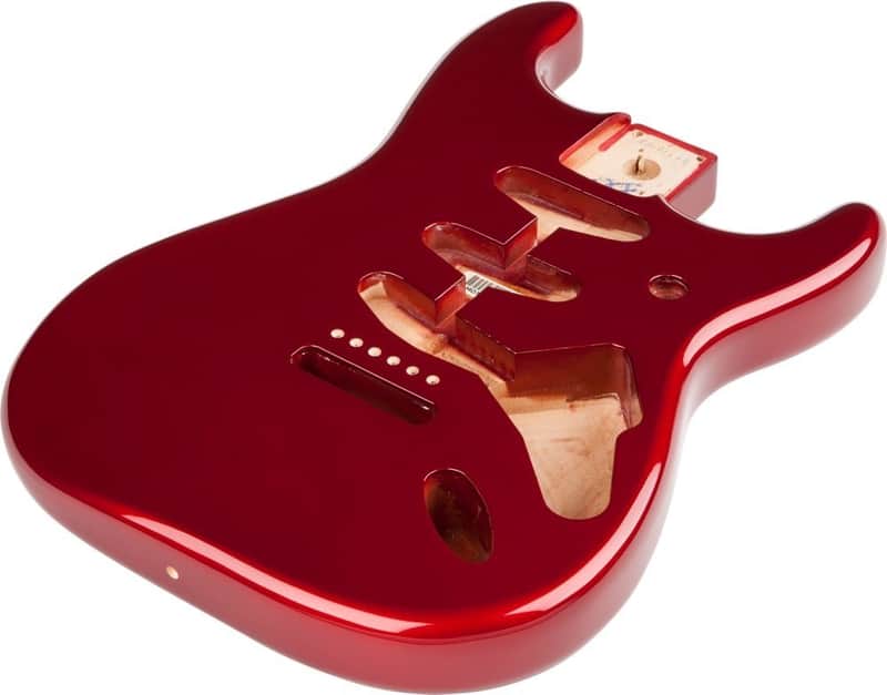 Fender Mexico Stratocaster SSS Vintage Bridge Mount Alder Body, CANDY APPLE RED image 1