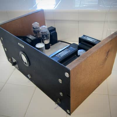 Western Electric Tube Vintage Amp Mono Power Amp Super Rare (2) Raytheon 2A3s Circa-1940s-Black Face Wooden Sides image 8