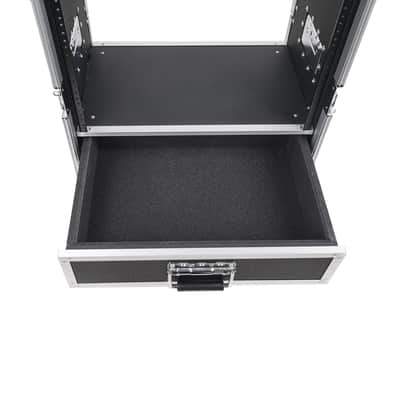 STRC-8U2DR | 8U Rack Case with 2U Rack Drawer, Casters, for 19" Amps, Mixers, Microphone Receivers image 6