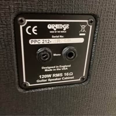 Orange PPC212 120-Watt 2x12" Guitar Cabinet 2002 - Present - Black image 3