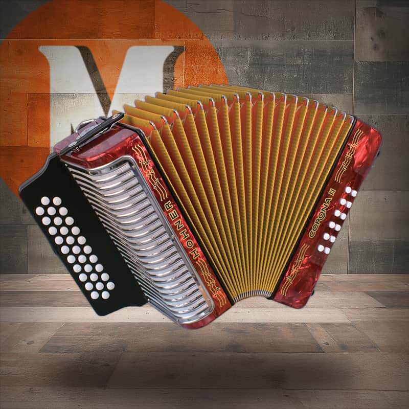 Hohner Corona II GCF -  Pearl Red (3500GR) image 1