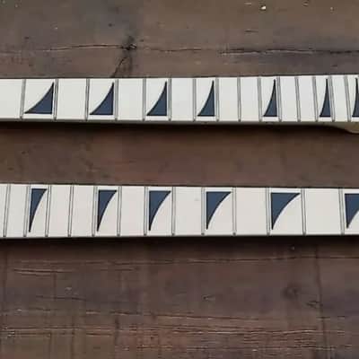 24 SHARK FIN NECK MAPLE GUITAR NECK WITH FLOYD ROSE NUT INSTALLED DIY NECK image 2