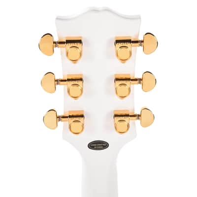 Epiphone "Inspired by Gibson Custom Shop" Les Paul Custom Guitar w/Hard Case - Alpine White image 8
