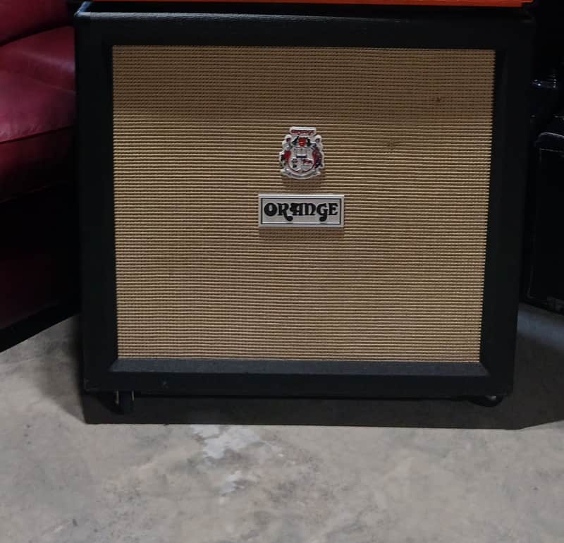 Orange PPC412 240-Watt 4x12" Guitar Cabinet  - Black image 1