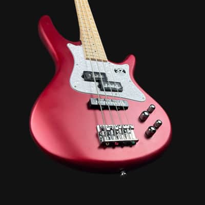 Ibanez SRMD200-Cam 4 String bass Guitar In Candy Apple Matte image 5
