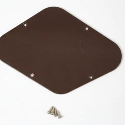 1986 Gibson Les Paul Brown Cavity Back Cover w/Original Screws USA 1980s image 1