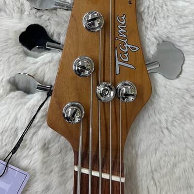 Tagima Model Predator 5 SB Bass - Fan Fret Offset bass in Tobaco Sunburst image 3