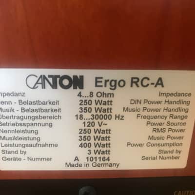 High End CANTON Ergo RC-A Speakers image 8