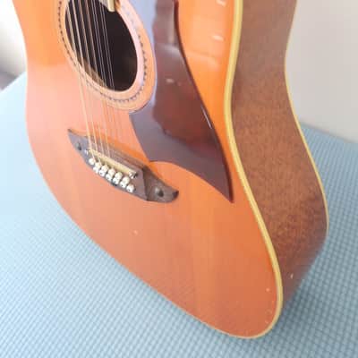Vintage 1960's Eko Rio Bravo XII Made in Italy 12 String Acoustic Guitar Works Great Solid Player Low Action Sounds Huge Vox image 22