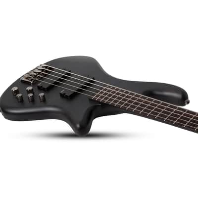 Schecter Stiletto Studio-5 5-String Electric Bass - See-Thru Black Satin image 7