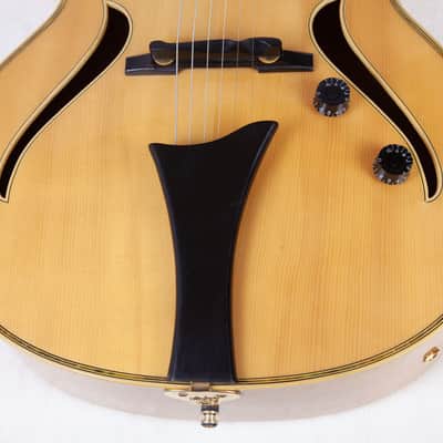 2001 HOFNER Jazzica Custom Archtop Guitar, Blonde Flamed Maple, w/Original Hofner Floating PUP, Hofner Hardshell Case image 12