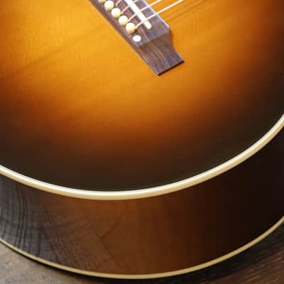 LEFTY! 2008 Gibson CJ-165 Left-Handed Acoustic/ Electric Mini Jumbo Guitar Vintage Sunburst + OHSC & Papers image 5