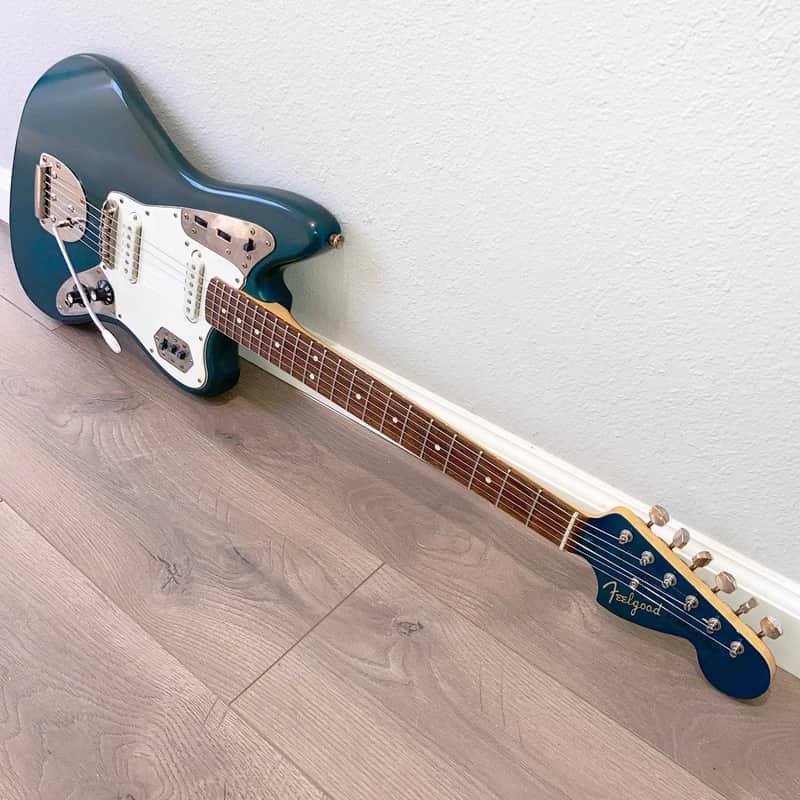 Fender Squier Jaguar - Lake Placid Blue/Sherwood Green John