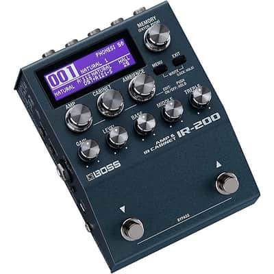 Boss IR-200 Amp and Cabinet Processor Effects Pedal Black image 2
