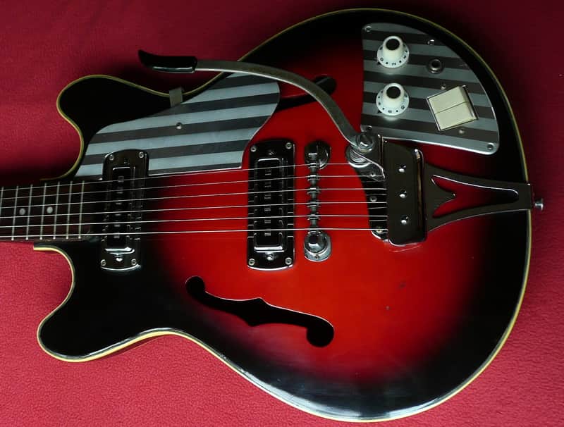 Teisco EP-2L Hollow Body Electric Guitar Japan Vintage 1960's 2