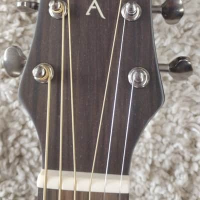 Luna Art Vintage Style Dreadnought Full Size Acoustic Solid Top Guitar - B Stock image 5