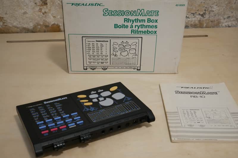Realistic • Sessionmate RB-10 [Vintage Drum Machine] w/box & manual image 1