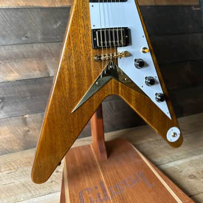 Gibson Custom 1958 Mahogany Flying V Reissue VOS *Only 6.35 Pounds!!* - Antique Natural 851264 image 5