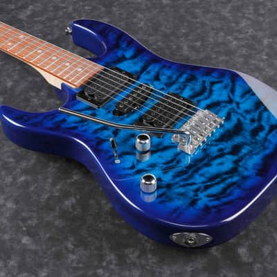 Ibanez GRX70QAL-TBB GIO GRX Electric Guitar 6-String Lefty - Transparent Blue Burst image 3