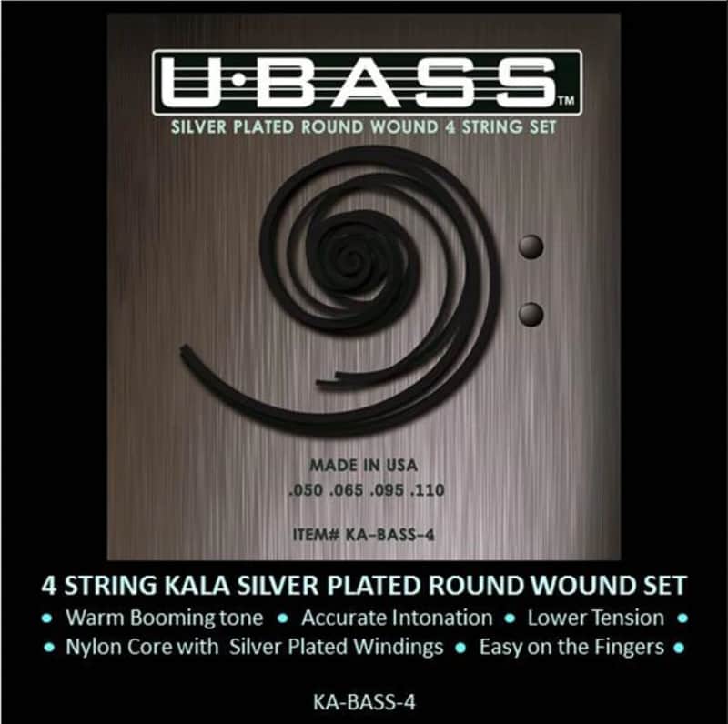 Kala U-BASS Silver Plated Round Wound Strings image 1