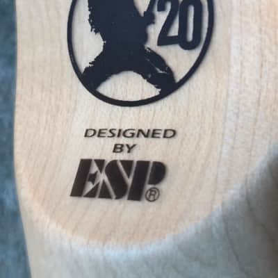 ESP LTD Alexi Laiho Sawtooth SE 20th Anniversary 2026 - black with white stripes image 12