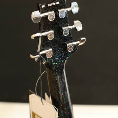 PRS S2 Vela Semi-Hollow Electric Guitar, Black Rainbow Holoflake image 5