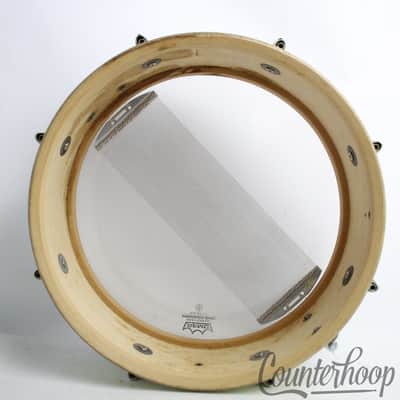 *Premier Olympic 14x5.5"White Silk Snare Drum 8Lug Vintage 60s 3Ply Birch Chrome image 9