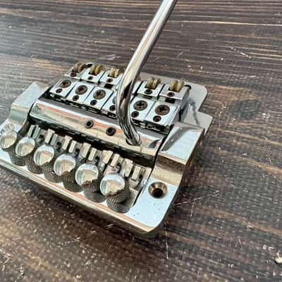 80s Kahler Standard Type Tremolo Bridge Chrome No Logo Made in Japan image 3