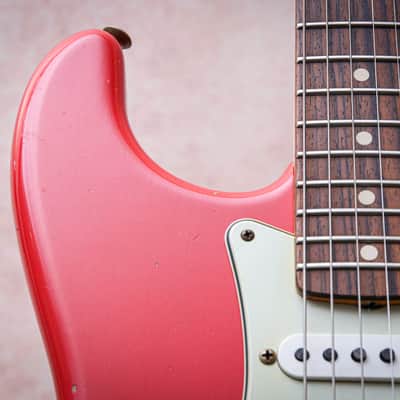 FENDER USA Custom Shop '63 Reissue Stratocaster Journeyman Relic "Fiesta Red" (2022) image 7