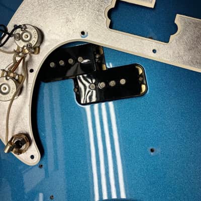 2017 Fender American Original 60s Precision Bass Lake Placid Blue Case Queen image 11