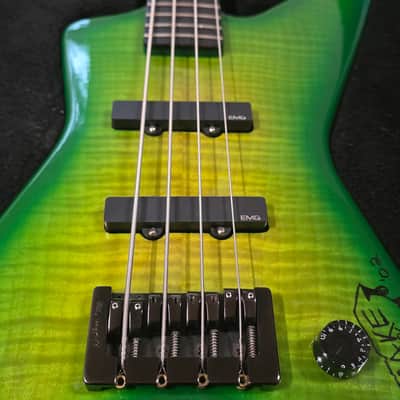 Washburn USA Dime Slime Bass EX GWAR MUSIC VIDEO TOUR STAGE PLAYED Pro Artist Owned Signed D3 Dimebag Darrell Pantera Signature DB2000 American Custom Shop Bass Guitar image 4