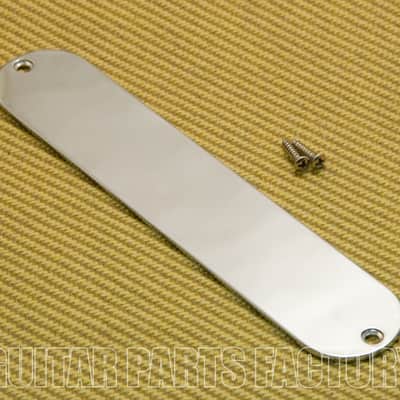 AP-0650-NH-C Chrome Control Plate Tele Style w/no Switch/Jack Holes