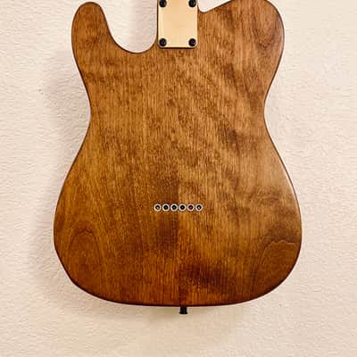 Partscaster Tele 2 Piece Alder Body One Piece Maple Neck Made with High End Parts 2026 - Walnut image 15